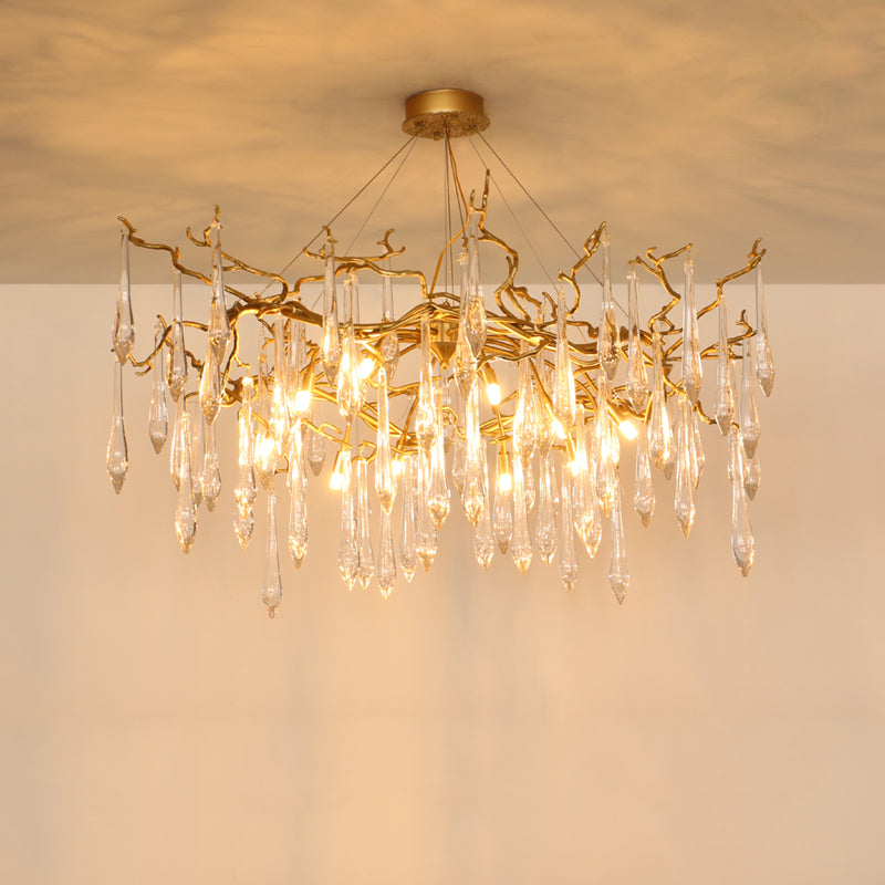Brass Branch Chandelier for Dinning Room