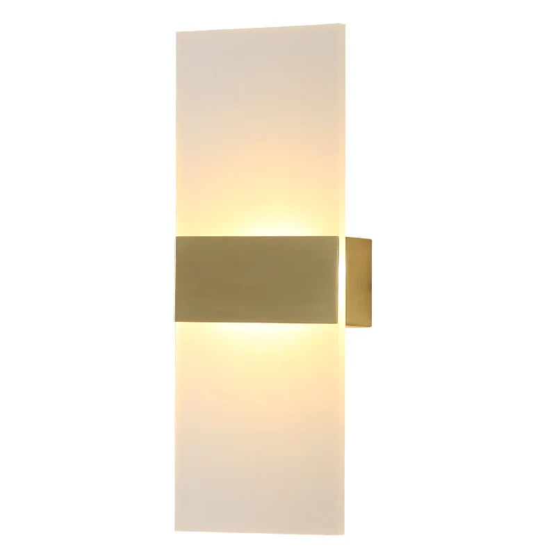 Waterproof LED Wall Light Indoor Modern Living Room Square Acrylic