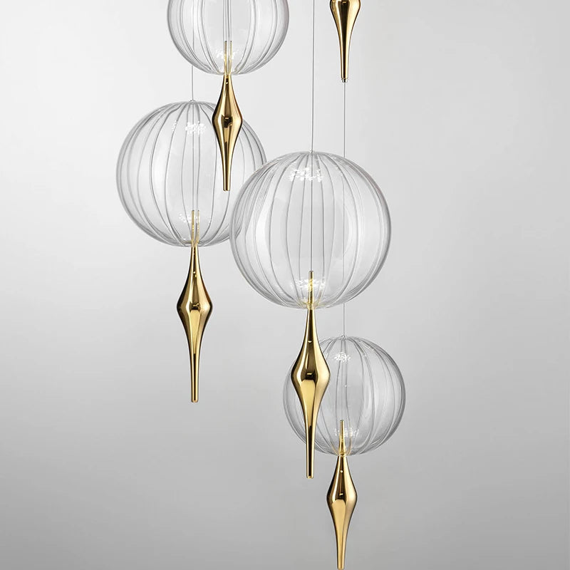 Indoor Lighting Glass Pendant Light Led Chandeliers Design American