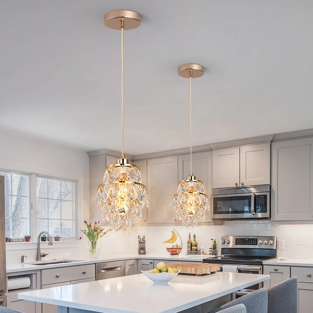 120cm Wire Hanging Crystal Modern Pendant Light