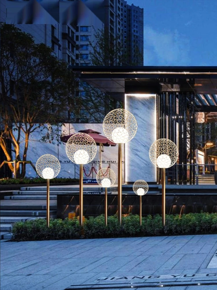 Ball Dandelion Light Outdoor Sculptured Ornaments Park Square