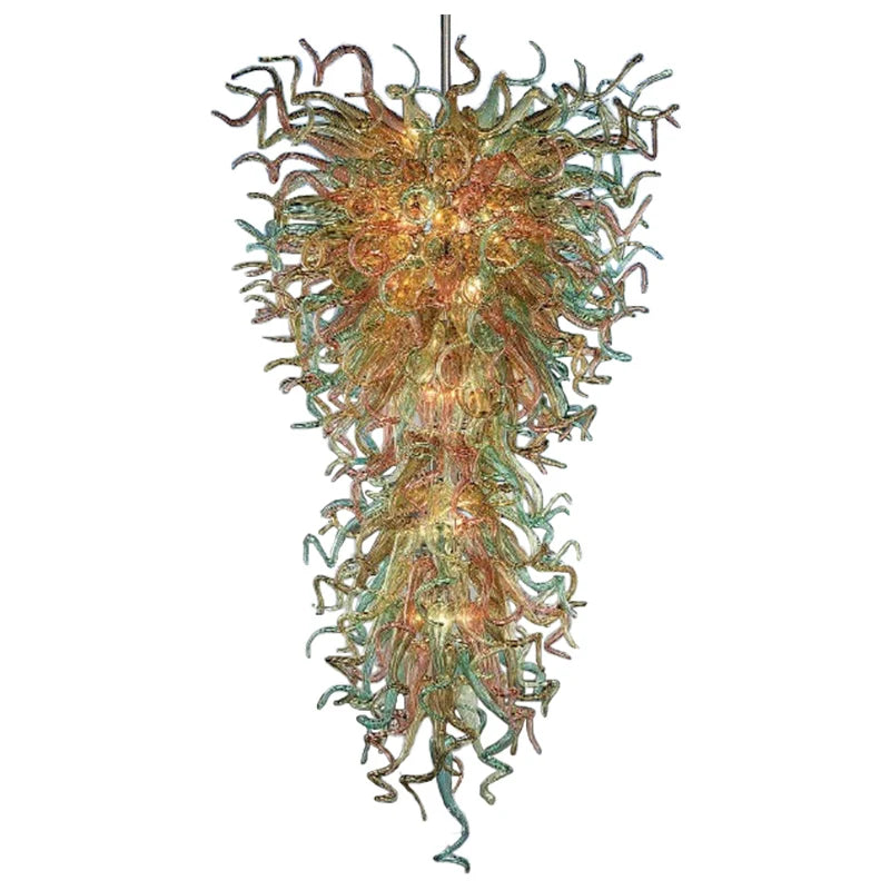 Antique Murano Glass Chandelier Chihuly Style Luxury Large Light