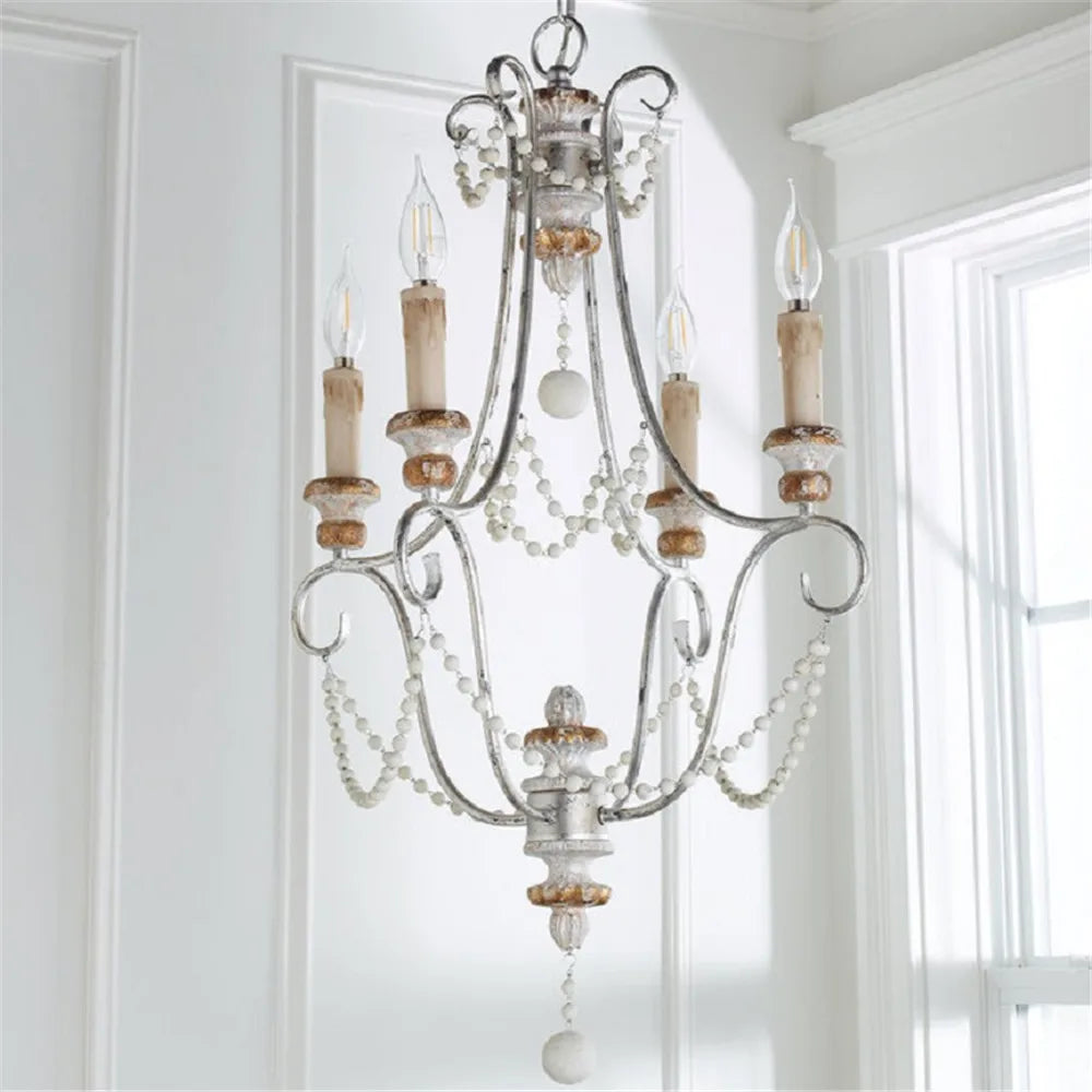 4 Lighs Country Idyllic Retro Iron craft Pendant Lights creative