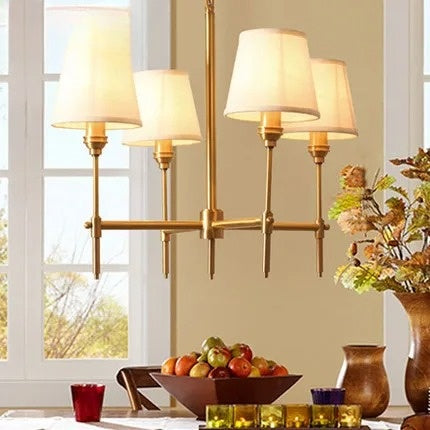 American Copper Living Room Chandelier Rustic Vintage Villa