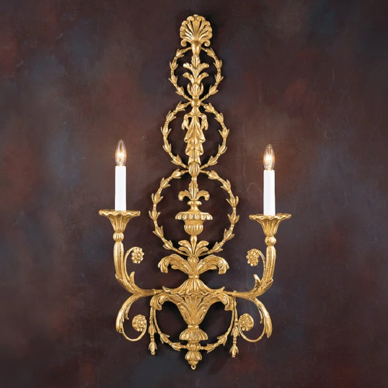 Art decor living room wood wall fixtures indoor lighting Gold wall