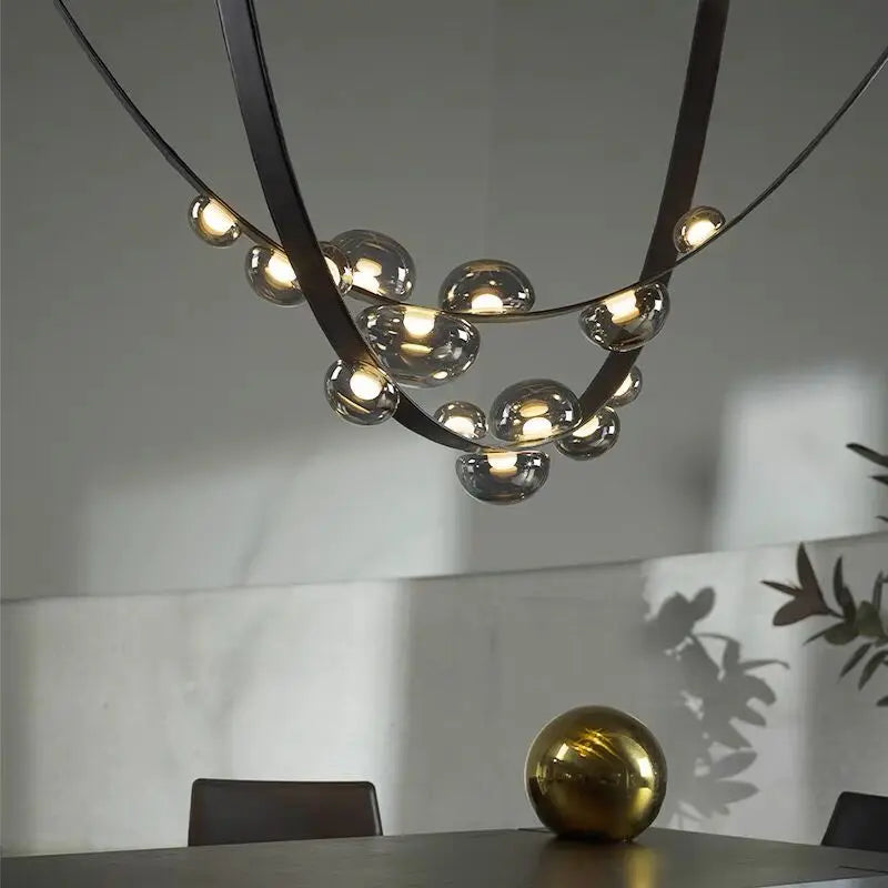 black pendant light crystal light globe retro pendant light glass ball