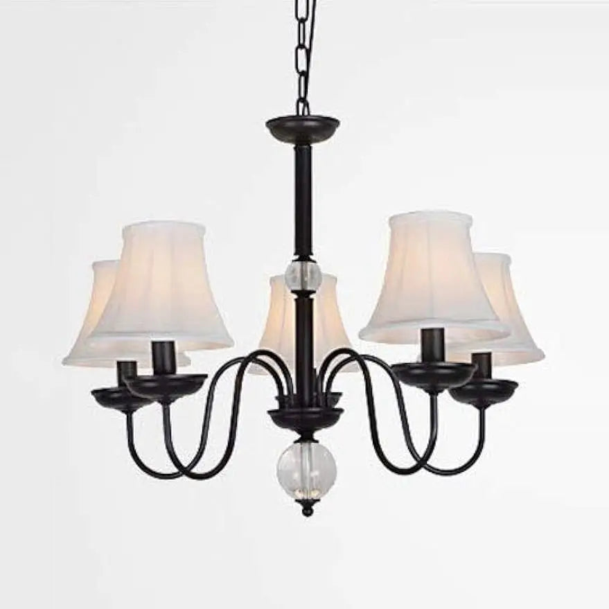 E14 Large Ceiling Chandelier- Rustic Living Room Chandelier with Glass
