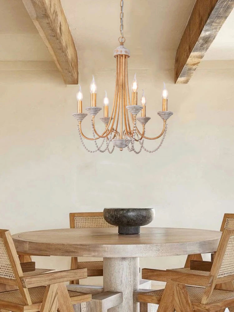American Retro Restaurant Chandelier Creative French Country Ceiling