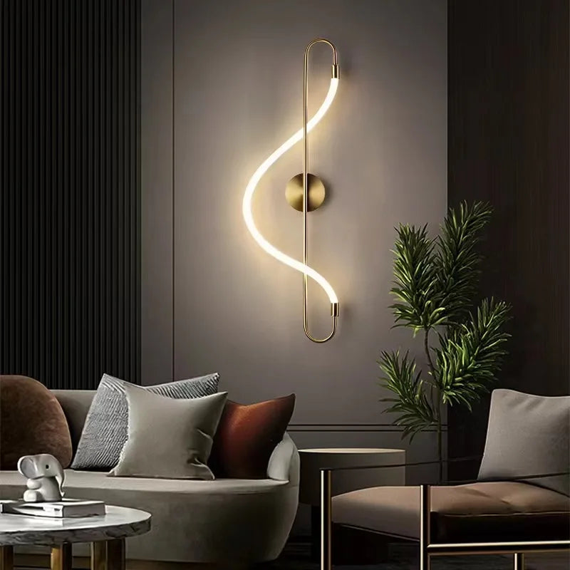 Atmosphere Work Study LED Wall Lamps Creative Living Room Background