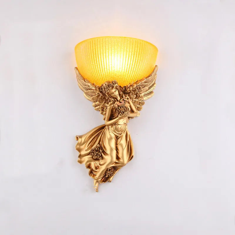 Angel Wall Light with E27 Bulb AC Powered 85-265V Decorative Wall Lamp
