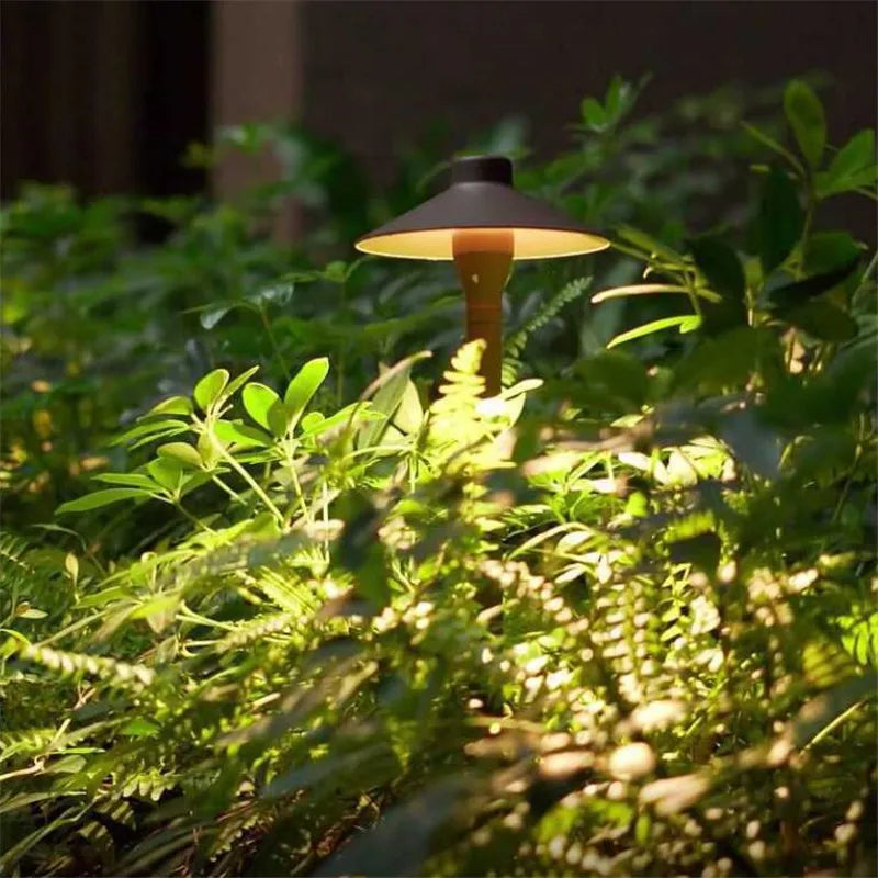 2PCS 15W European Simple Creative Style Umbrella LED Outdoor Garden
