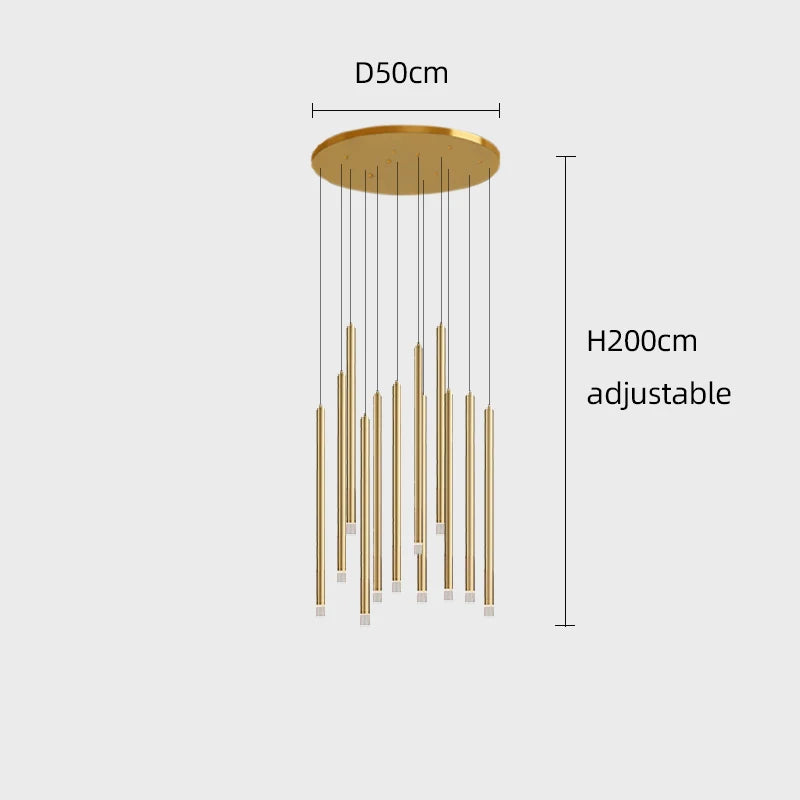 Modern LED Chime Chandelier