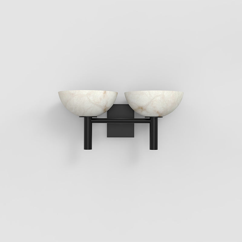 Modern Bowl Shade 2 Lights Wall Sconce