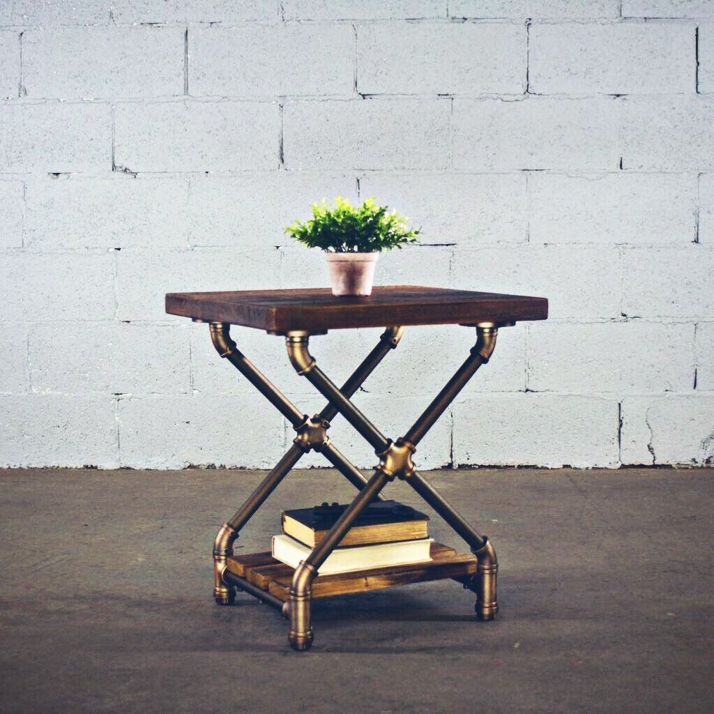 Industrial Open Bedside Table