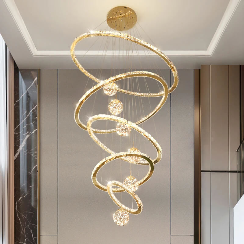 Pendant Modern Crystal Ring Chandelier