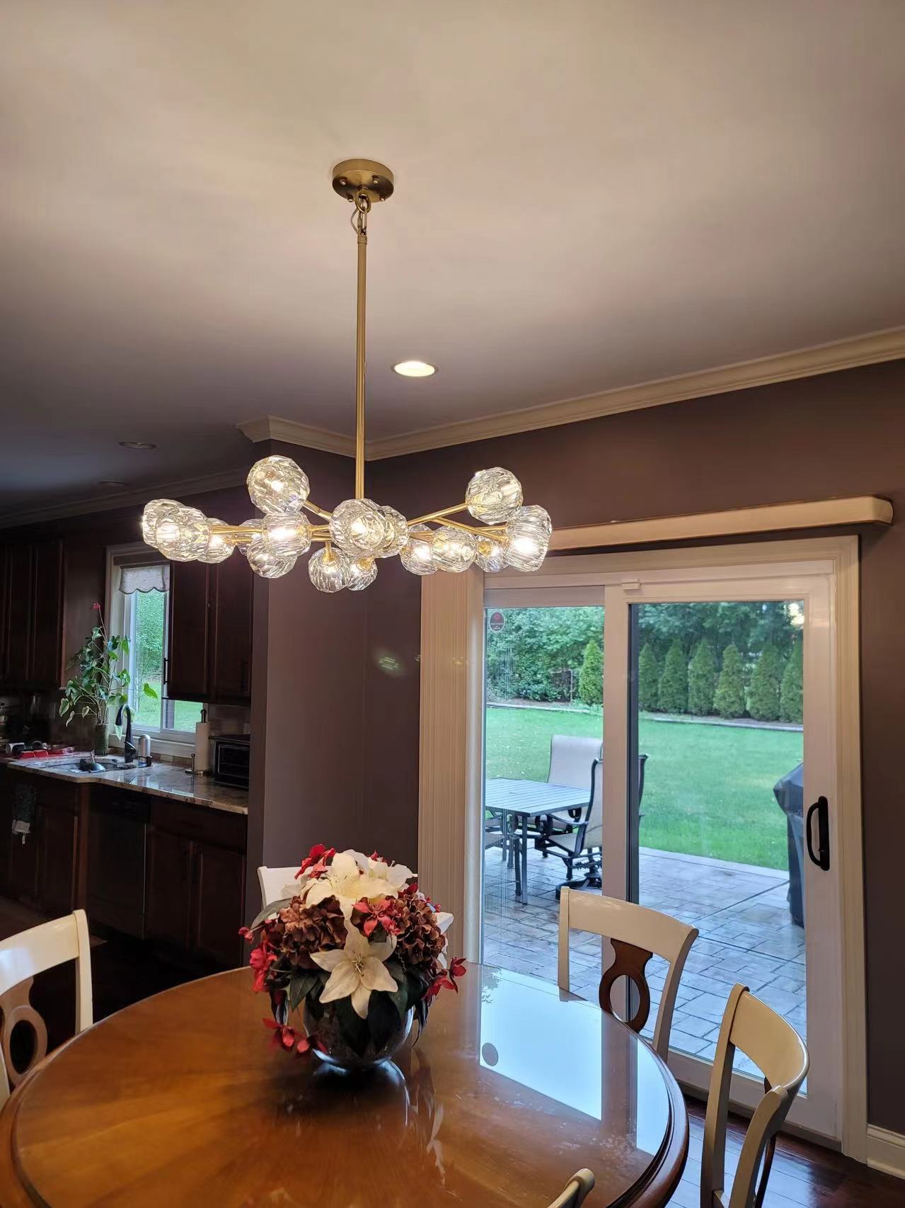 Balle De Round Chandelier 48"