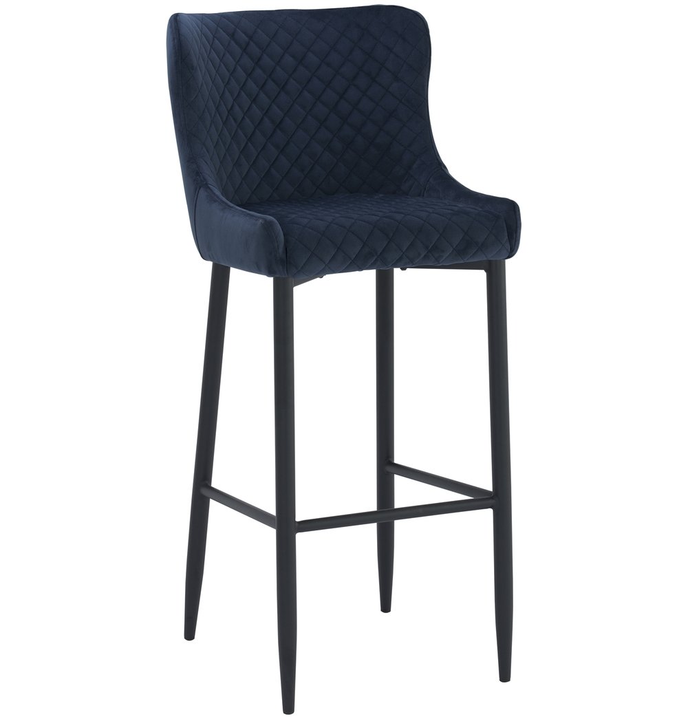 Saskia - Navy Blue Bar Stool