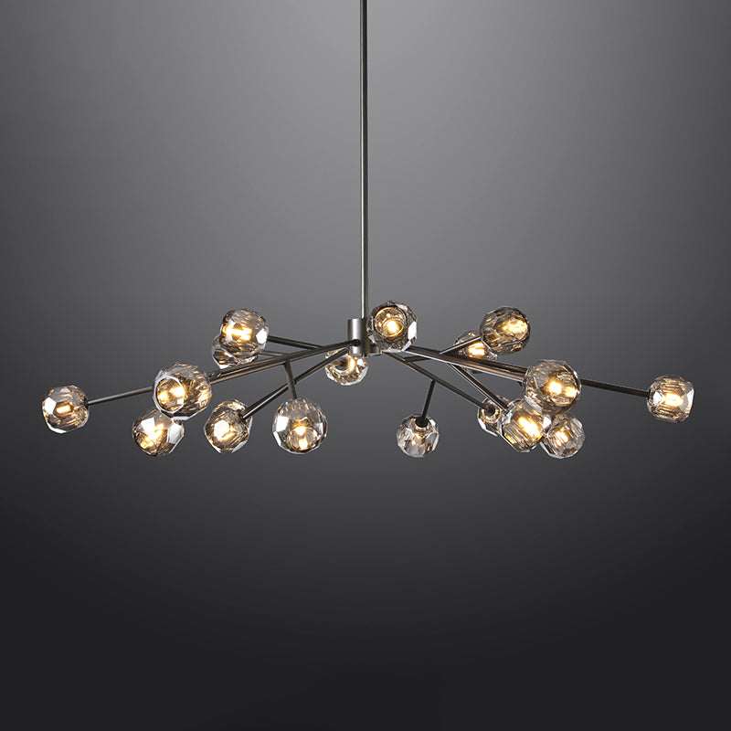 Bille De Crystal Ball Round Chandelier 60"