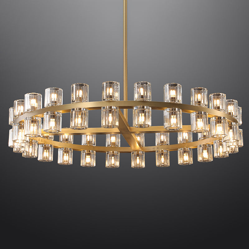 Arcachon Crystal Round Chandelier 48"