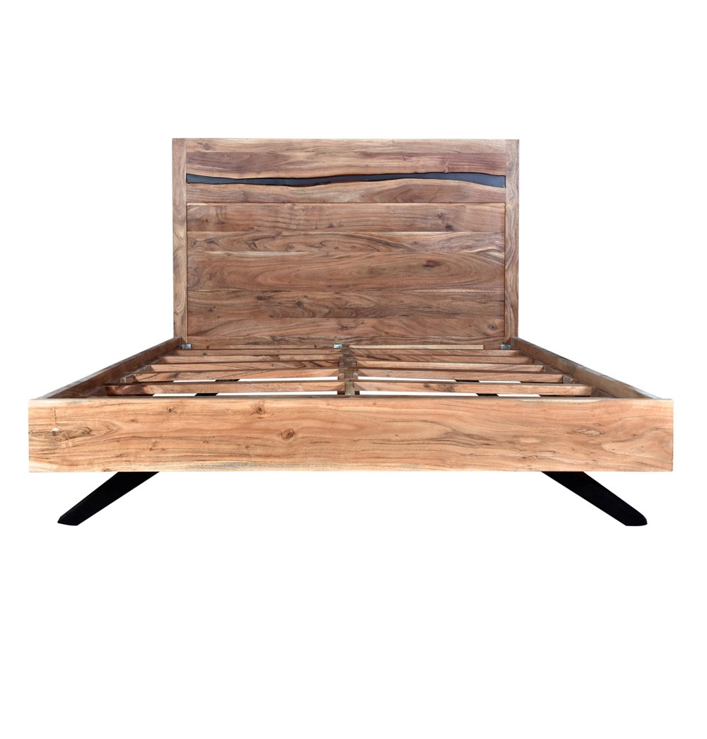 Arjun - Wood Frame Queen Bed
