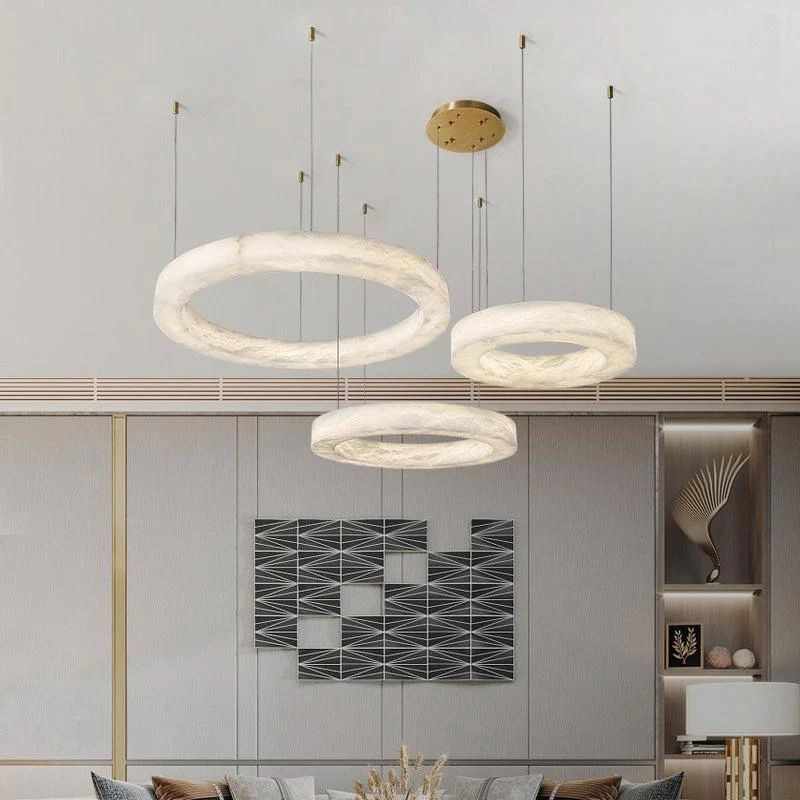 Marble Round Modern Pendant Light