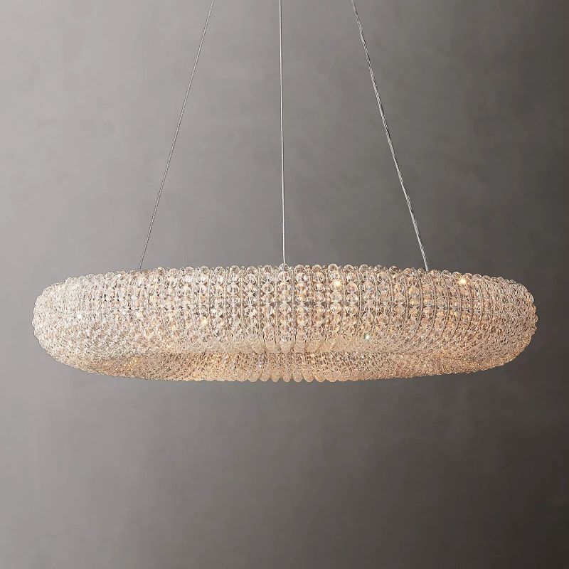 Alison Crystal Round LED Chandelier 32"