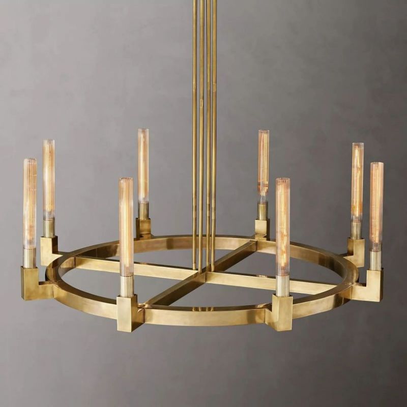 Amorra Candlestick Round Chandelier 48"