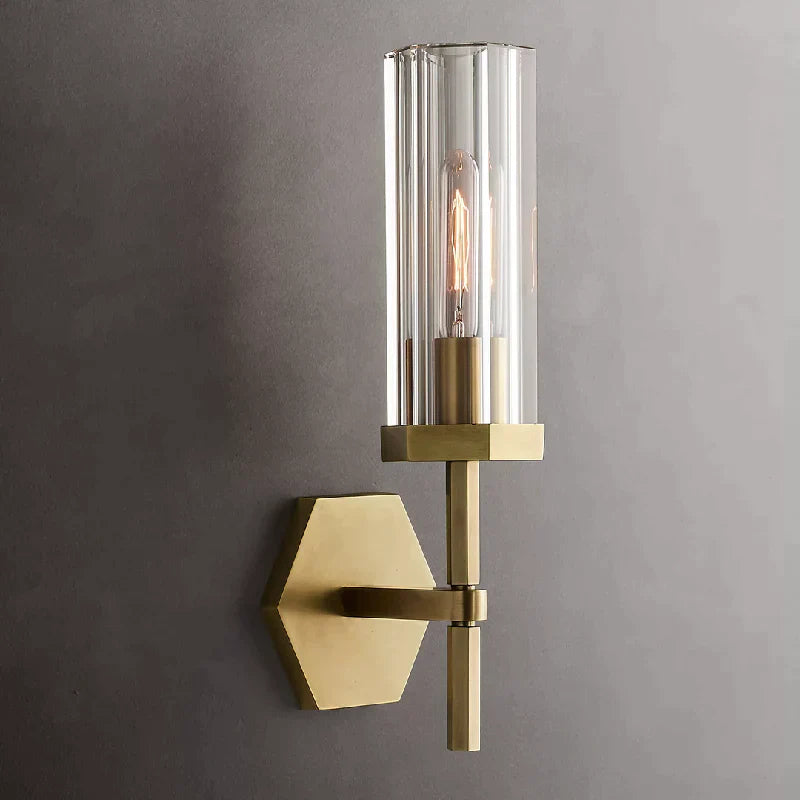 Annie Short Torch Wall Sconce, Wall Light For Living Room