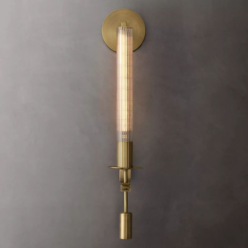 Bonnie Single Wall Sconce, Solid Brass Wall Lamp for Bedroom