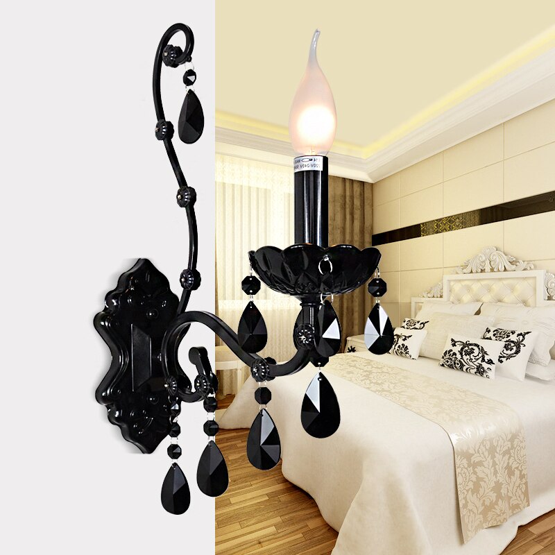 Elegant Shade Dark Candle Sconce