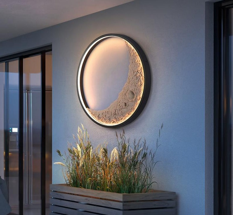 Modern Wall Lamp Street Lamp Garden Light Outdoor Waterproof Wall Lighting 13W 19W Creative External Wall Sconces Moon Lights