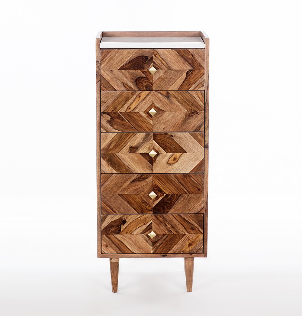 Abha - 5-Drawer Tallboy