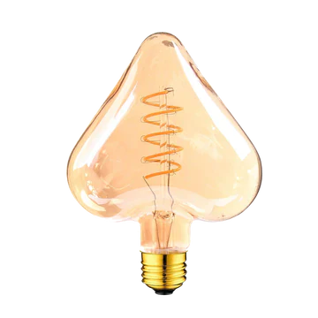 LED Soft Light Heart E27 4W Filament Glass Warm White
