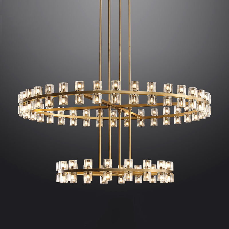 Arcachon Crystal 2-Tier Round Chandelier 60“