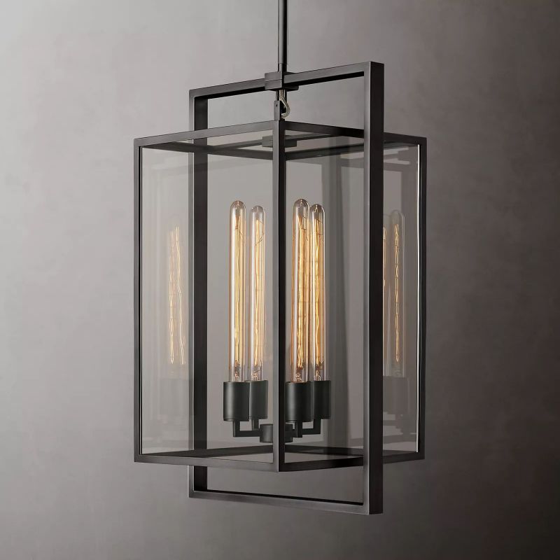 Baker Vintage Square Pendant Light 26"