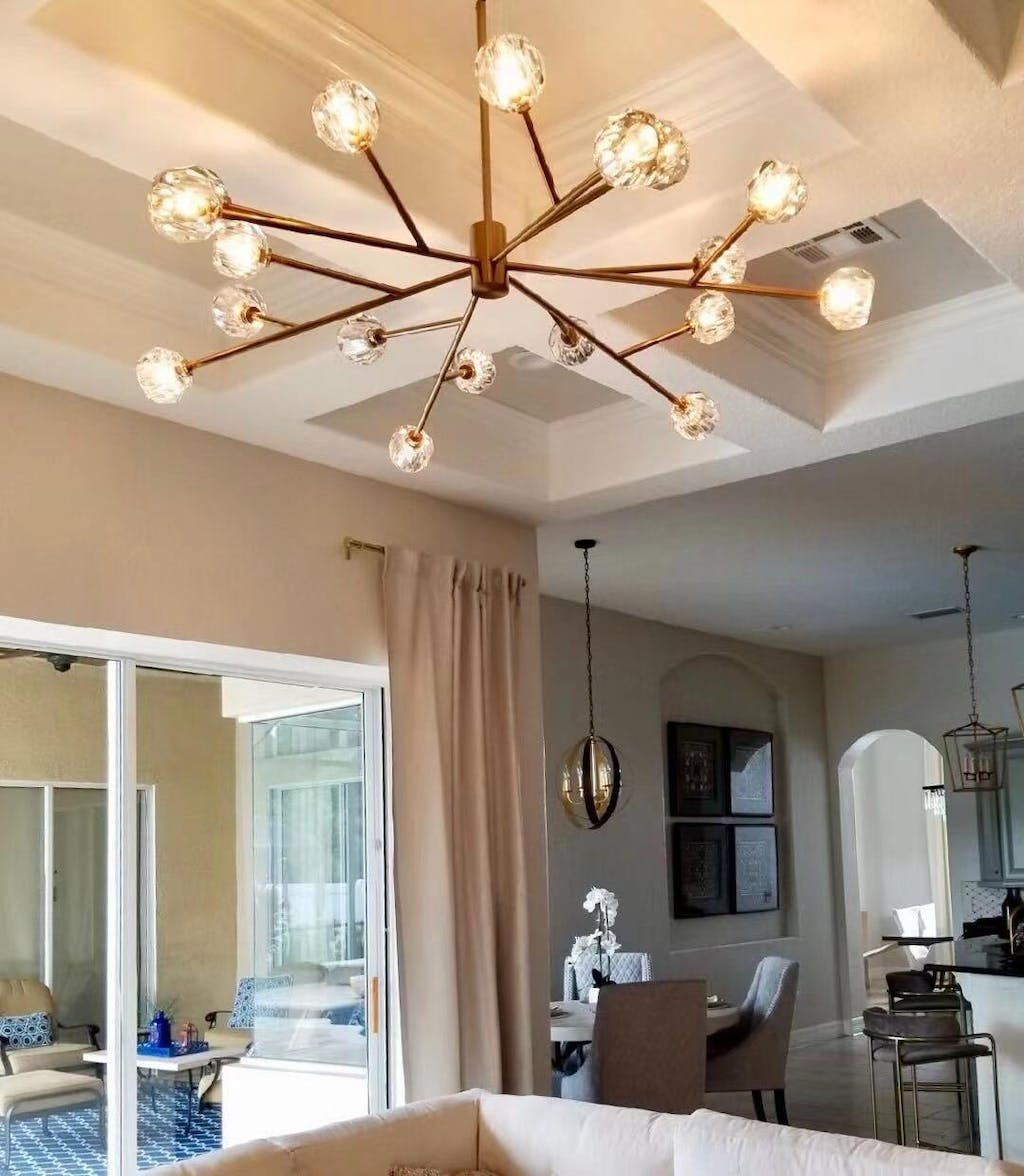 Balle De Round Chandelier 72"