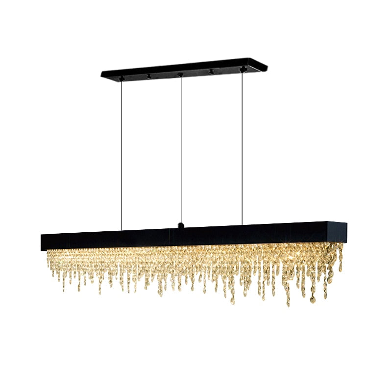 Rectangle Modern Crystal Chandelier