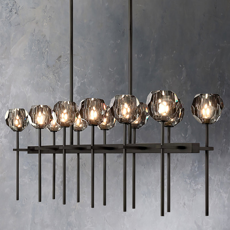 Balle De  Double Linear Chandelier 60"
