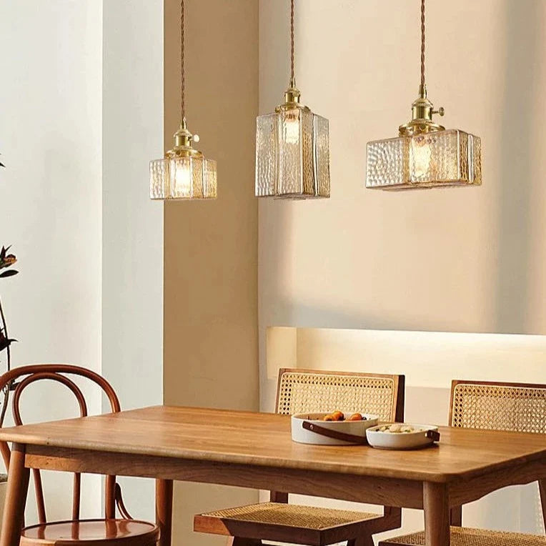 Japanese Pendant Lamp Amber