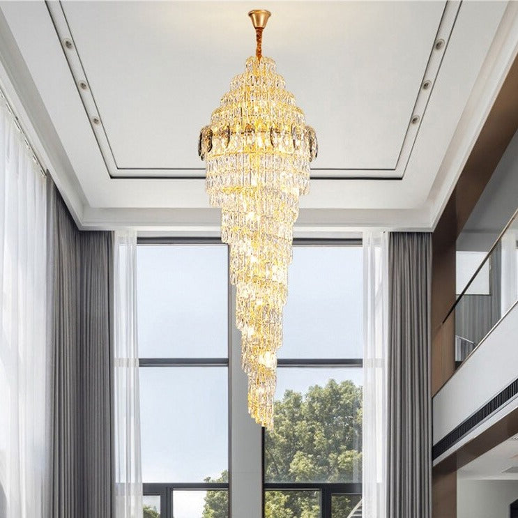 Luxury High Ceiling Long Chandelier