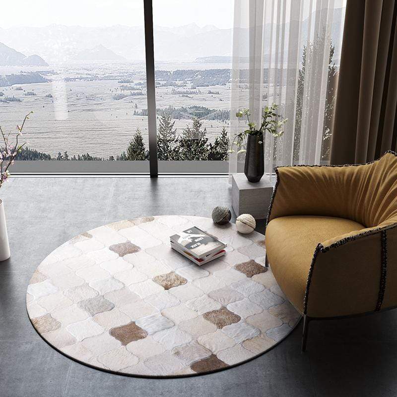 Shades of Grey Cowhide Rug