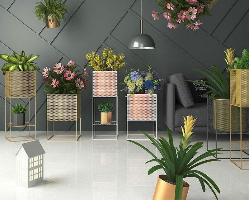 Zane - Modern Nordic Iron Mesh Planter Box