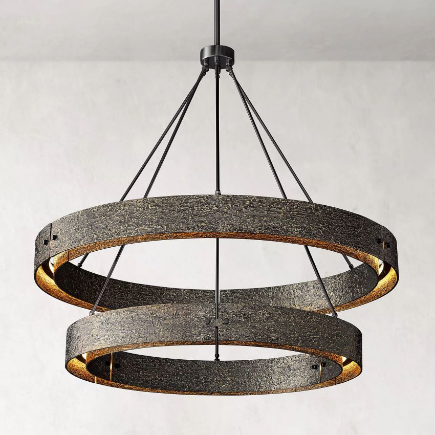 Ariah 2-Tier Round Chandelier 60"