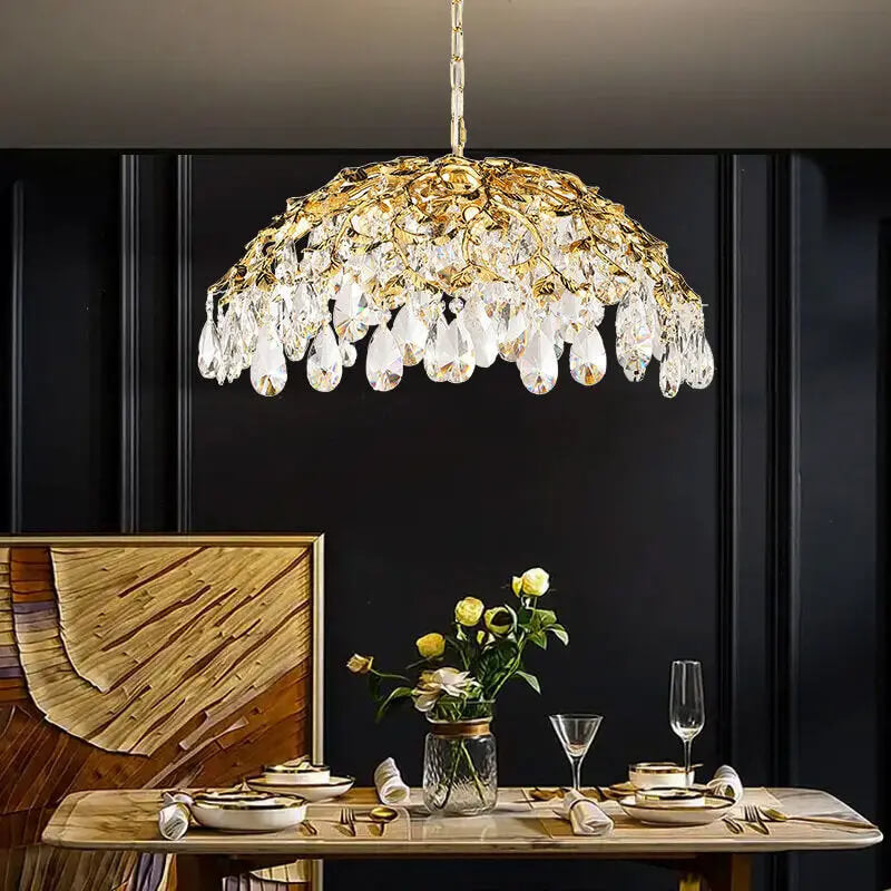 Nordic Indoor Tree Branch Crystal Chandelier