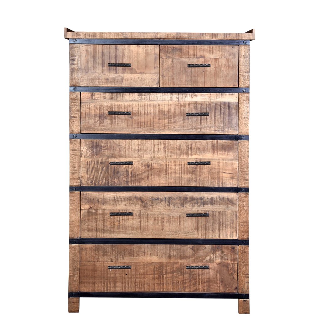 Sneha - Wooden 6 Drawer Dresser