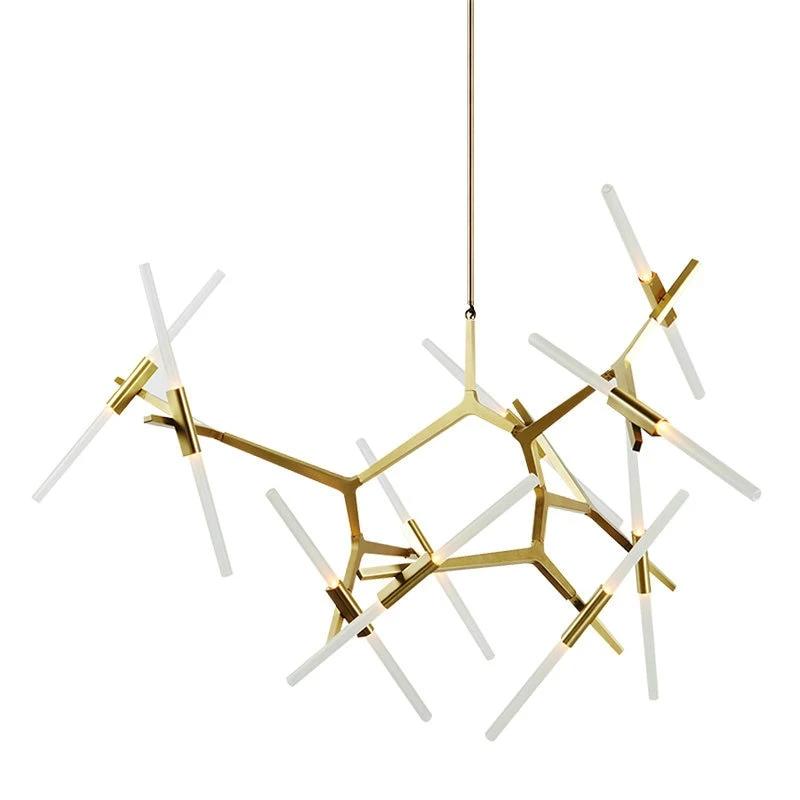 Herringbone Contemporary LED Chandelier