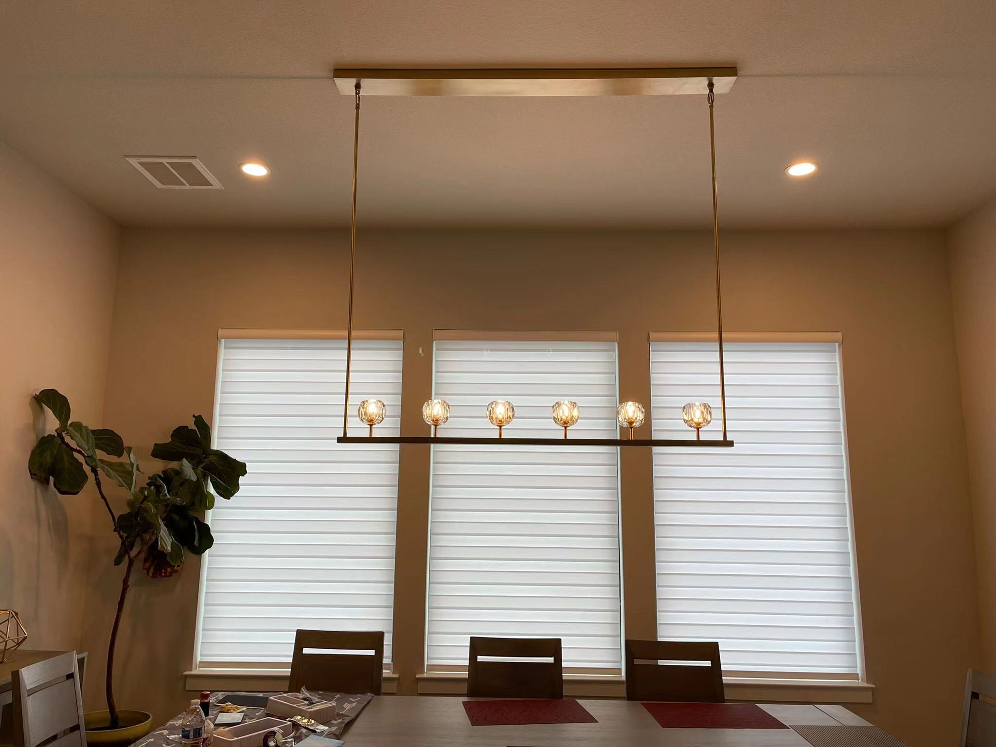 Balle De Linear Chandelier 60"