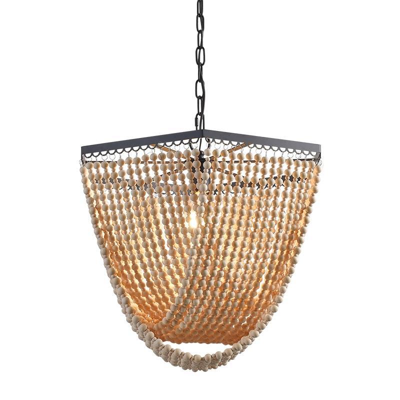 Zalma wooden beads chandelier