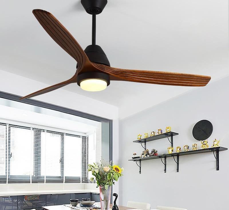 Modern Nordic Ceiling Fan with LED Light