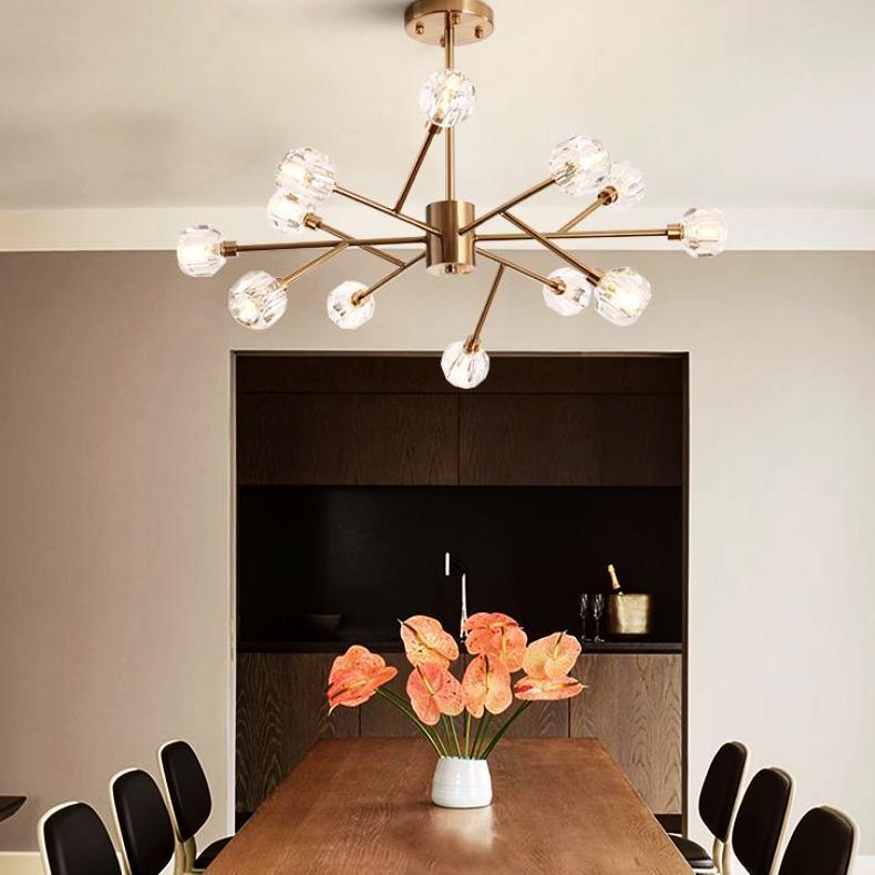 Crystal Shade Branch Chandelier